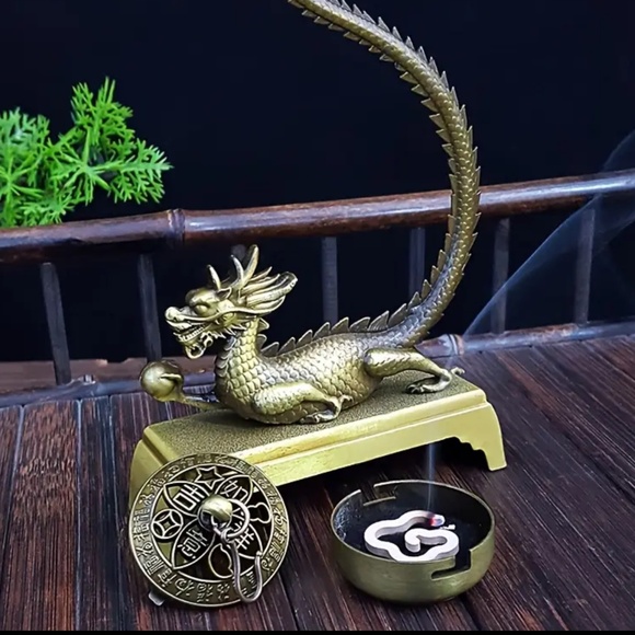 🚨RESTOCKED!🚨. NEW! Bronze Dragon Incense Holder! - Picture 2 of 8